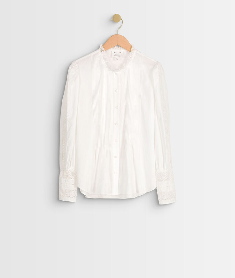 Blouse en dentelle écrue jena ecru.