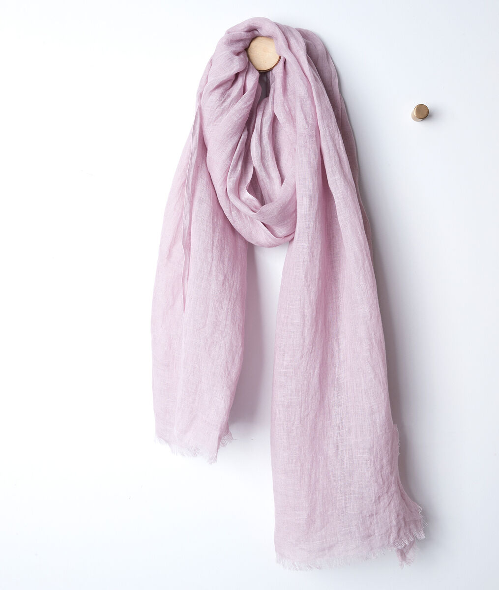 Foulard en lin biologique violine Billy | 1-2-3 Foulard en lin biologique violine Billy PhotoZ | 1-2-3