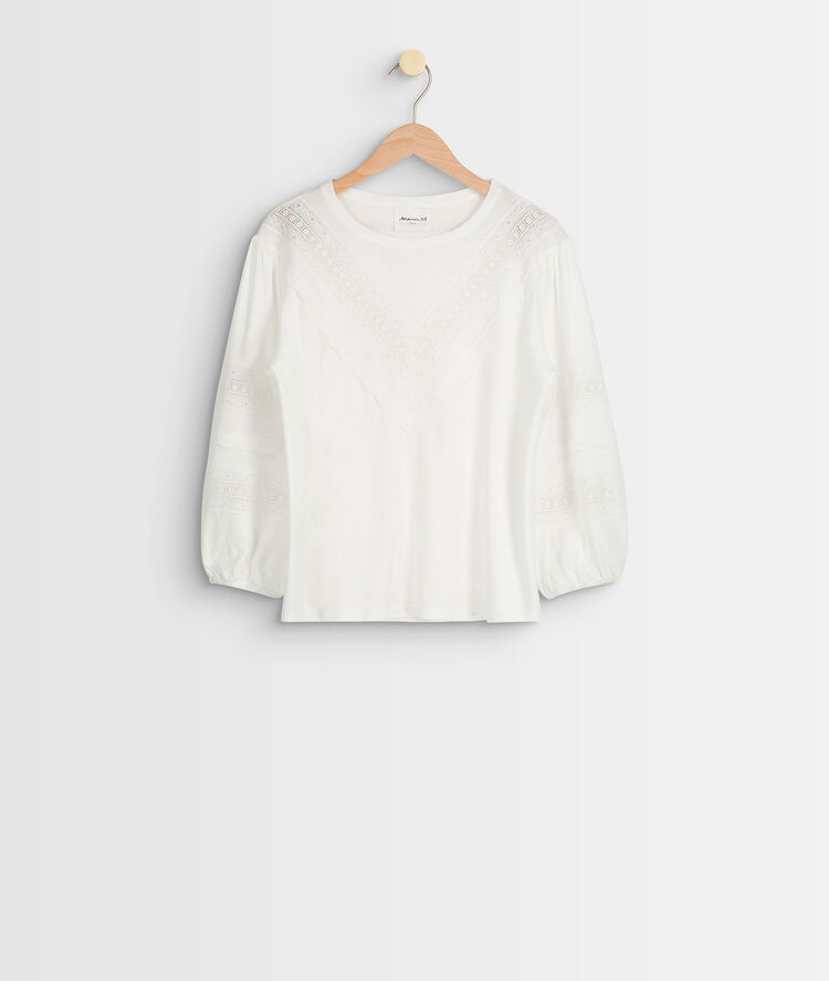 Top en dentelle djoyce ecru.