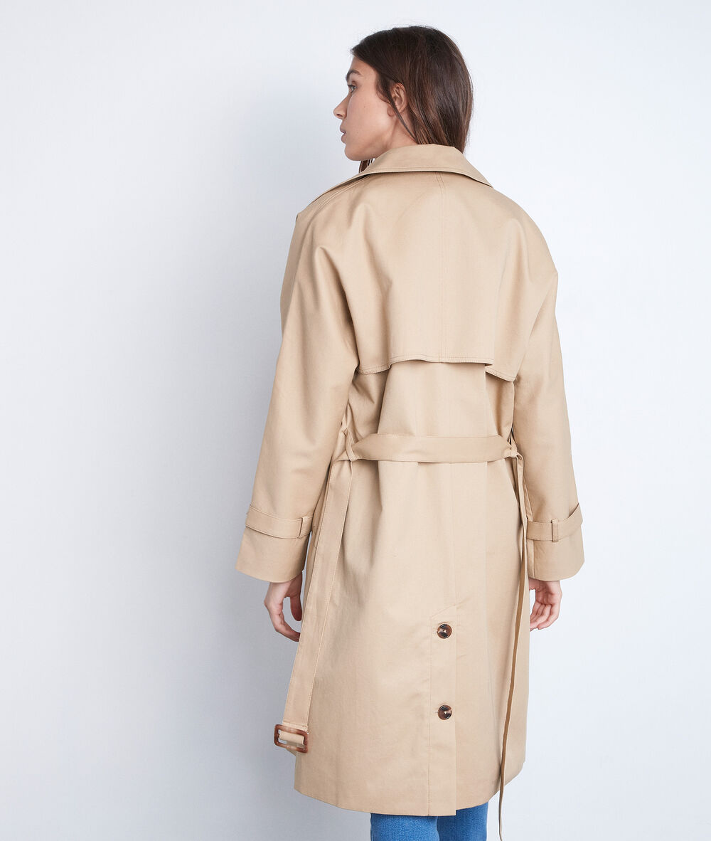 Trench intemporel en coton beige katlyn beige.