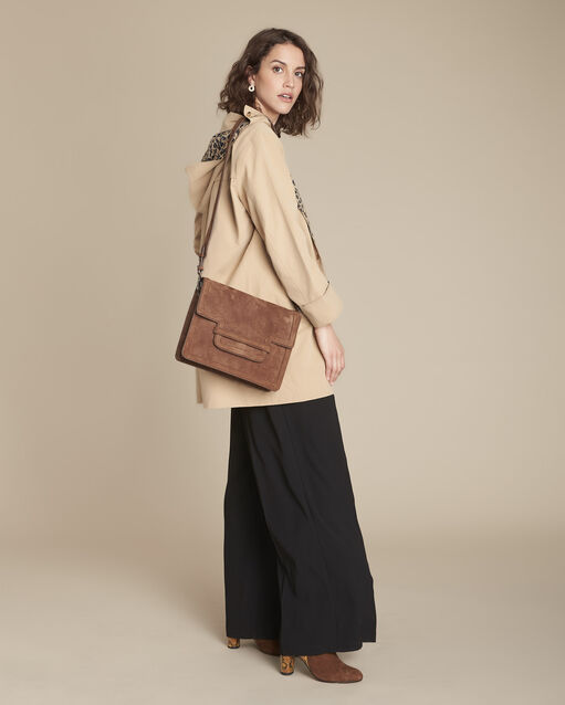 Omkeerbare camel parka met fantasieprint queen camel.