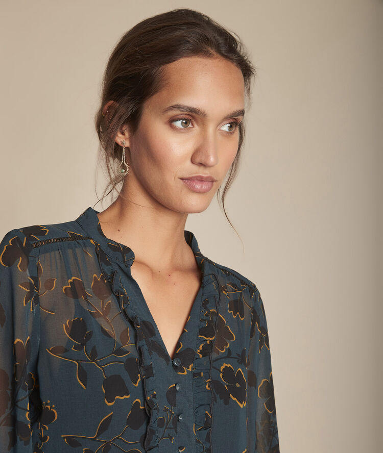 Robe longue imprimée ivanie cypres.