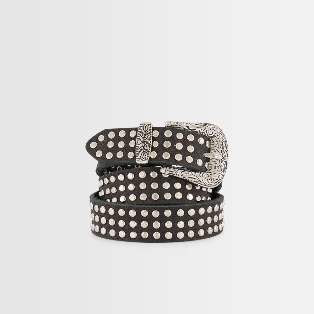 Ceinture cloutée noire sharleen noir.