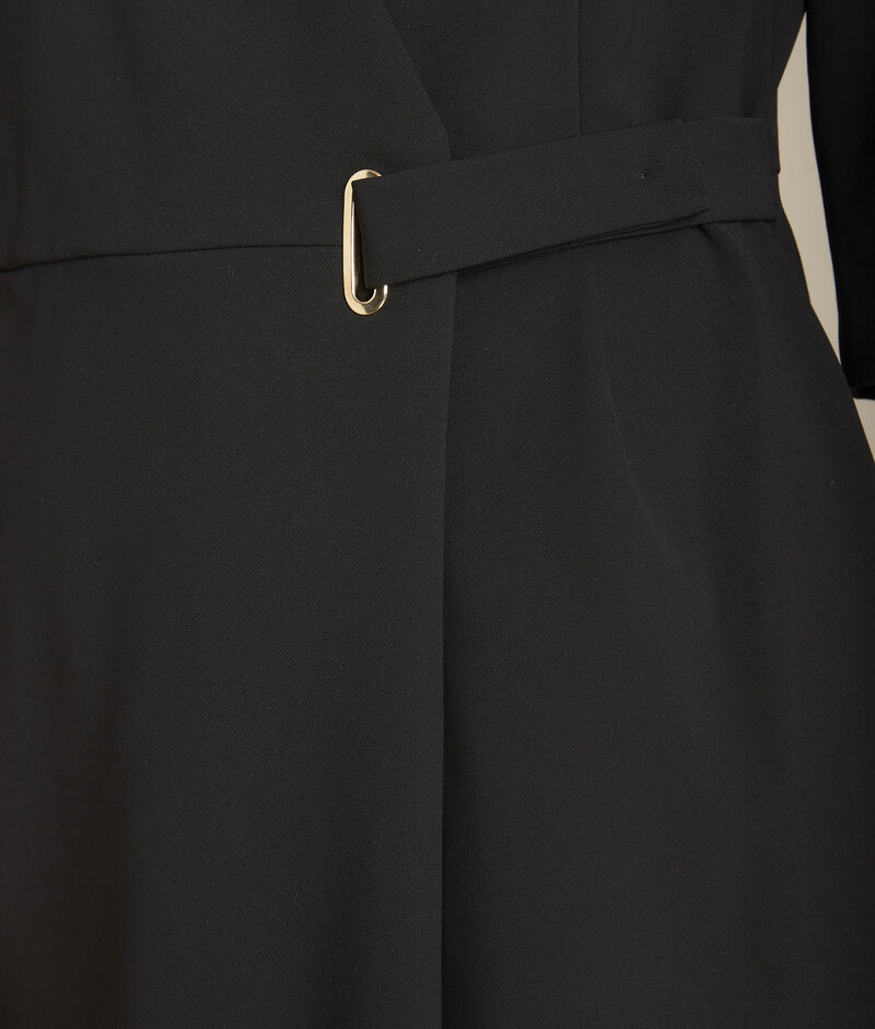 Robe en microfibre noire idelma noir.