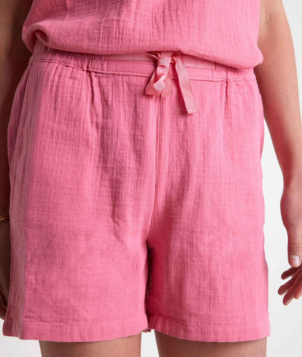 Short en coton biologique rose florice blush.