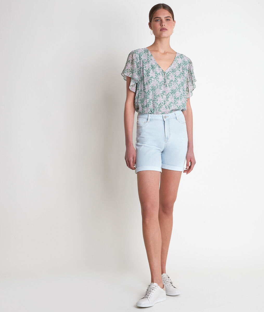 Short en denim pure bleached Carla | 1-2-3 Short en denim pure bleached Carla PhotoZ | 1-2-3