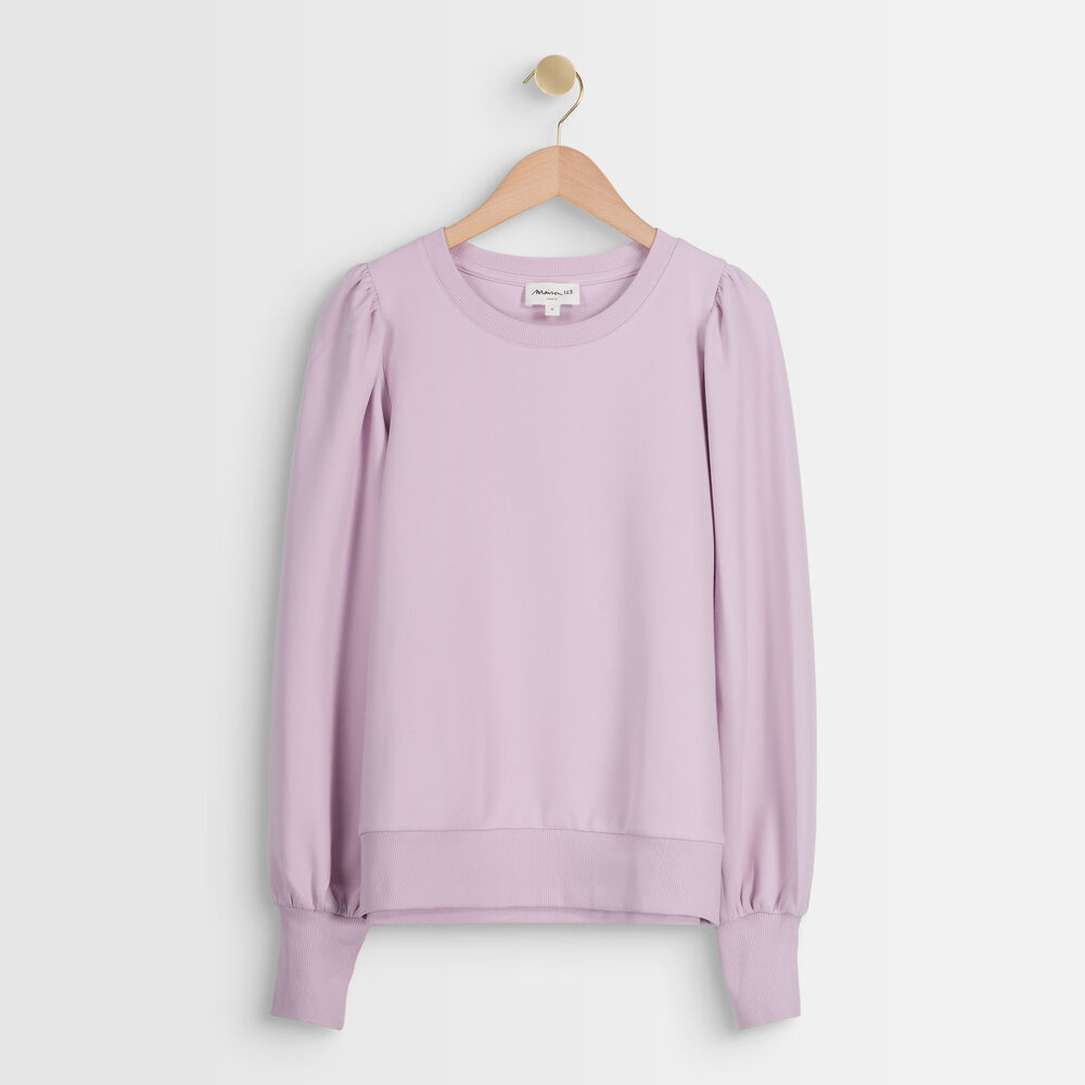 Sweat mauve à épaulettes divao mauve pâle.