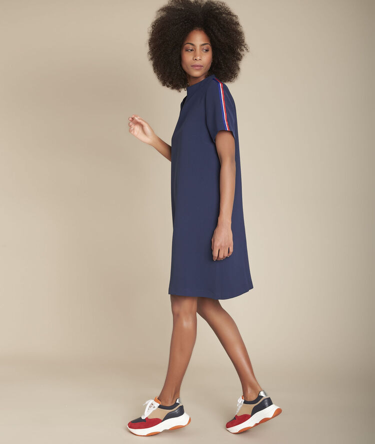 Marineblauwe straight-fit jurk irmine marine.