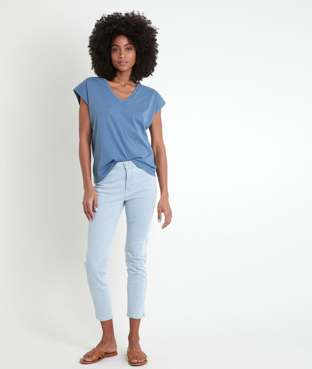 Tee-shirt en coton biologique bleu Ideal | 1-2-3 Tee-shirt en coton biologique bleu Ideal PhotoZ | 1-2-3