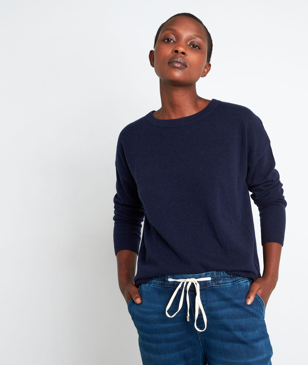 Pull en cachemire marine Timeo | 1-2-3 Pull en cachemire marine Timeo PhotoZ | 1-2-3