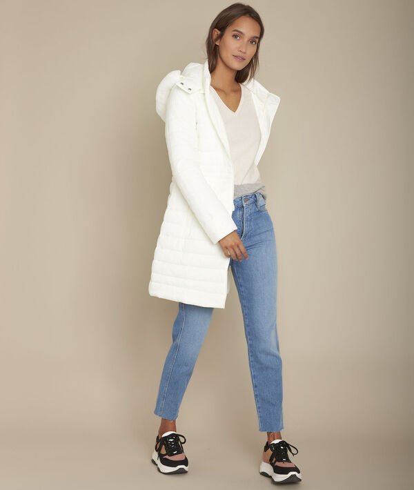 Doudoune longue blanche Leila | 1-2-3 Doudoune longue blanche Leila PhotoZ | 1-2-3