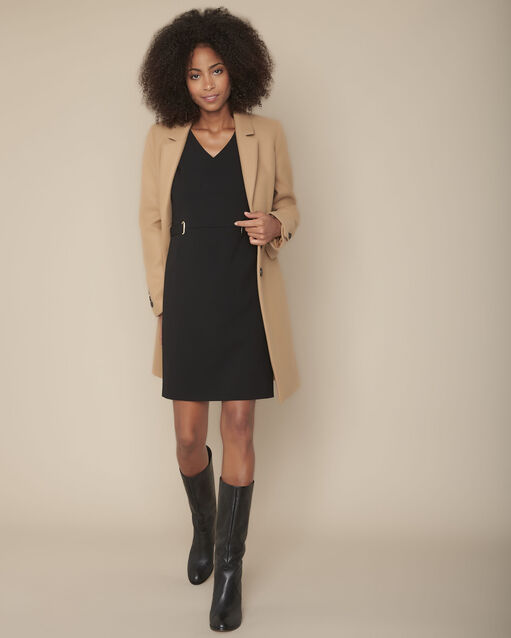 Robe en microfibre noire idem noir.