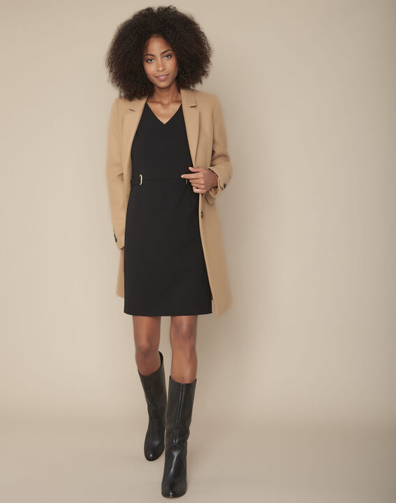 Robe en microfibre noire Idem | 1-2-3 Robe en microfibre noire Idem PhotoZ | 1-2-3