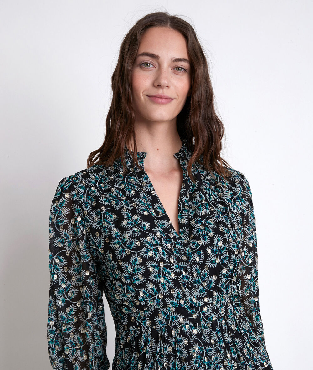 Robe longue cyprès imprimée carola cypres.