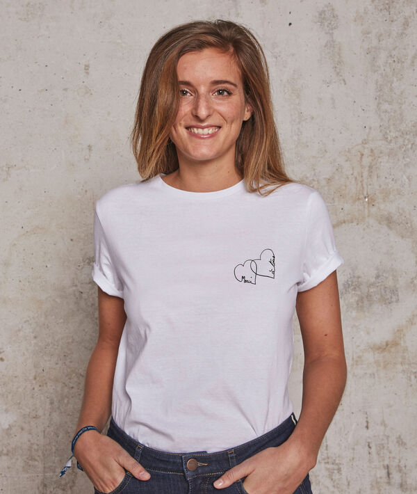 Tee-shirt sérigraphié en coton biologique Merci | 1-2-3 Tee-shirt sérigraphié en coton biologique Merci PhotoZ | 1-2-3