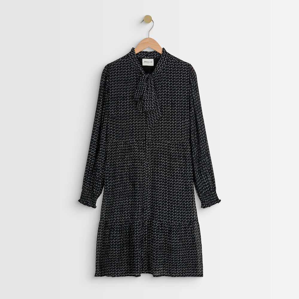Robe imprimée nikki noir.
