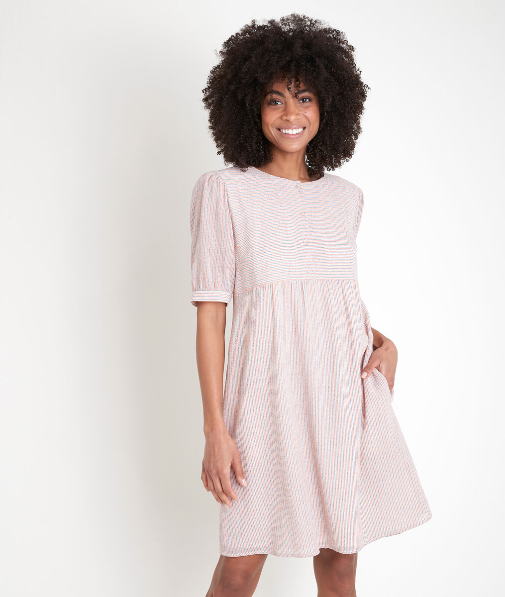 Robe rayée rose Louve | 1-2-3 Robe rayée rose Louve PhotoZ | 1-2-3