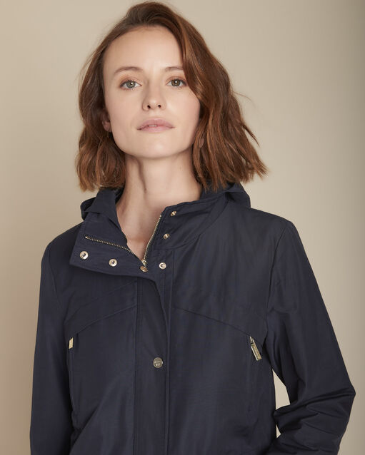 Marineblauer parka mit taschen quora marineblau.