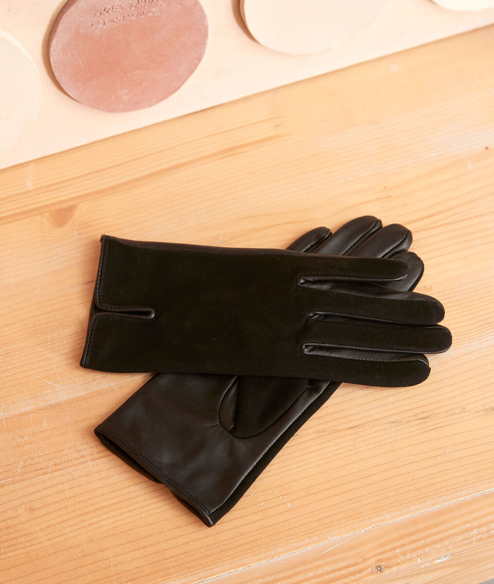 Gants en cuir noirs Urvan | 1-2-3 Gants en cuir noirs Urvan PhotoZ | 1-2-3