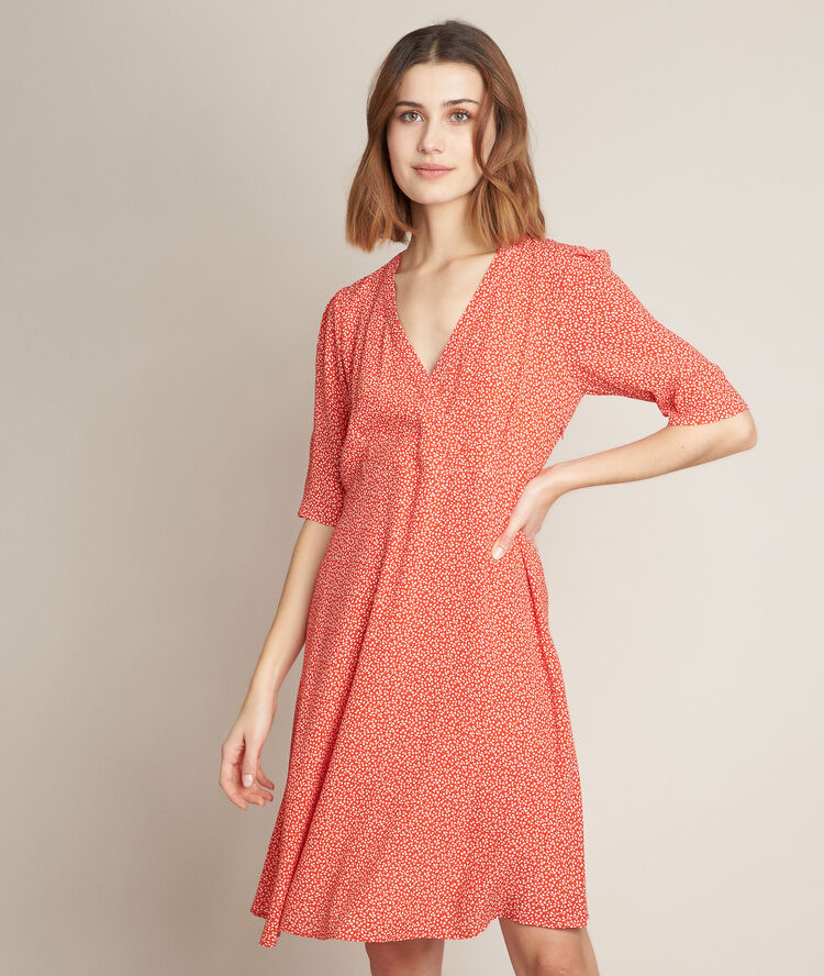 Robe imprim&eacute;e city coquelicot.