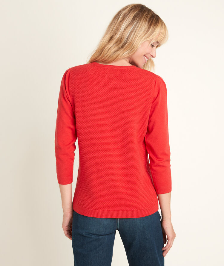 Pull mandarine nid d'abeille rimel mandarine.