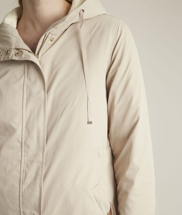 Parka avec doudoune amovible fiore greige.