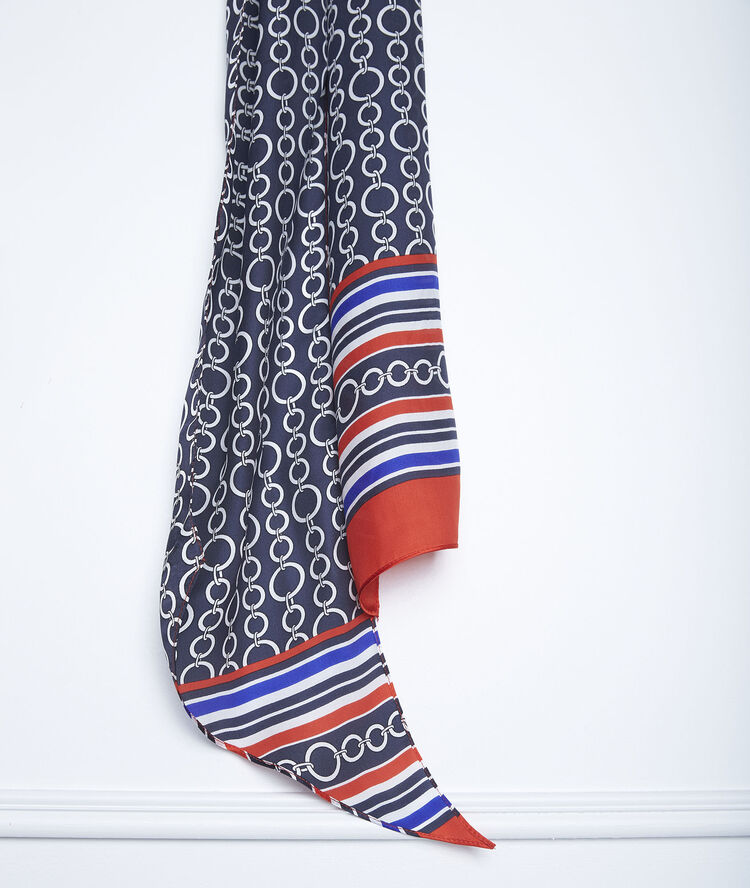 Sjaal met print glenda marine.