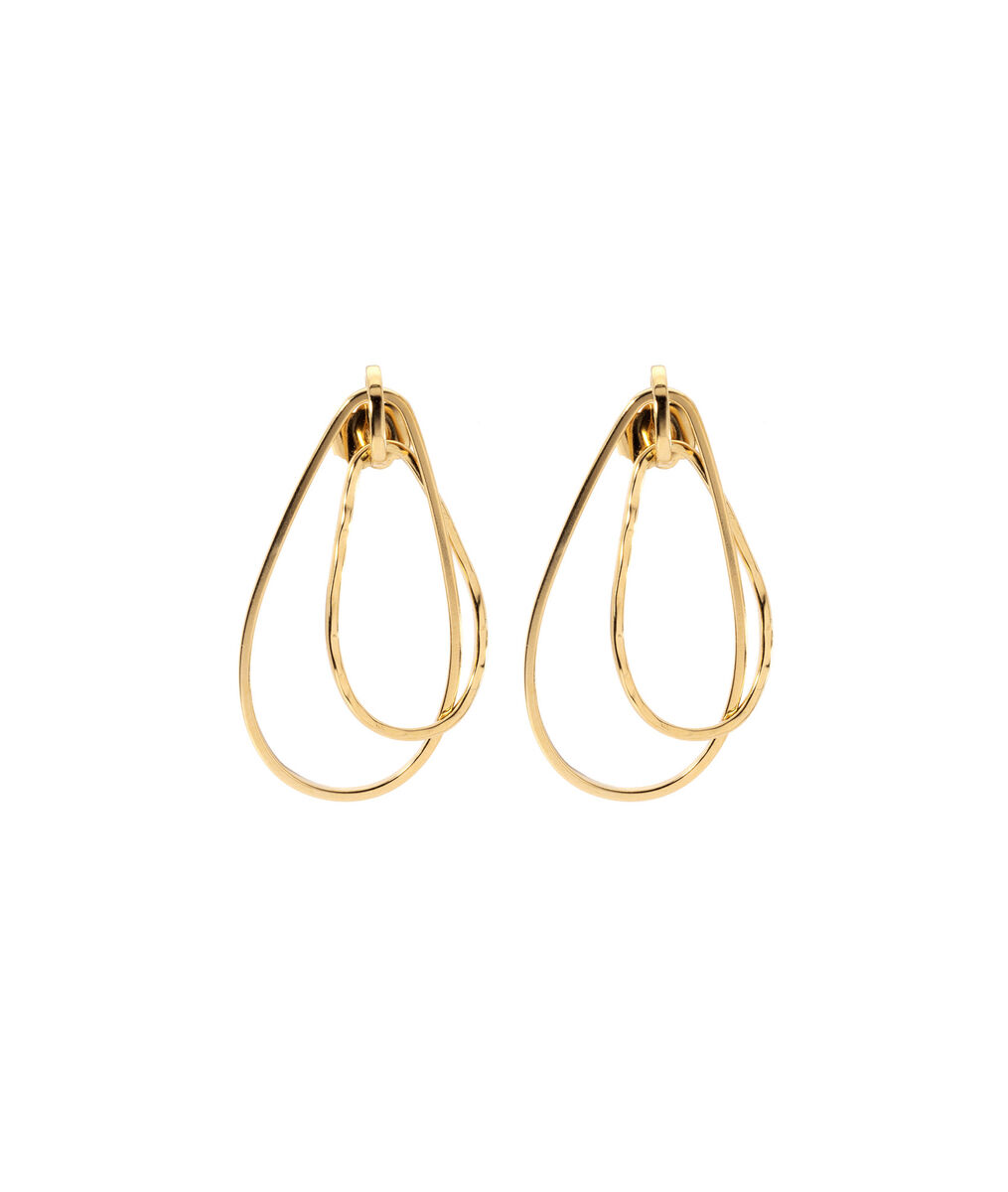 Boucle d'oreilles double pendante Bijoux Léone | 1-2-3 Boucle d'oreilles double pendante Bijoux Léone PhotoZ | 1-2-3