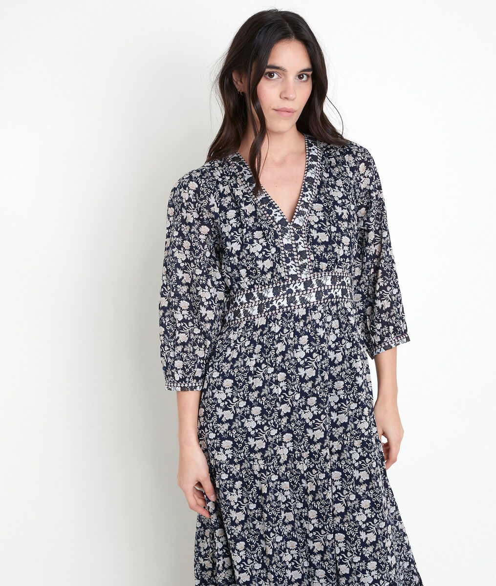 Robe longue imprimée Loanne | 1-2-3 Robe longue imprimée Loanne PhotoZ | 1-2-3