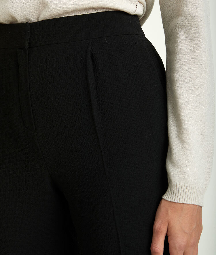 Pantalon en crêpe isaure noir.