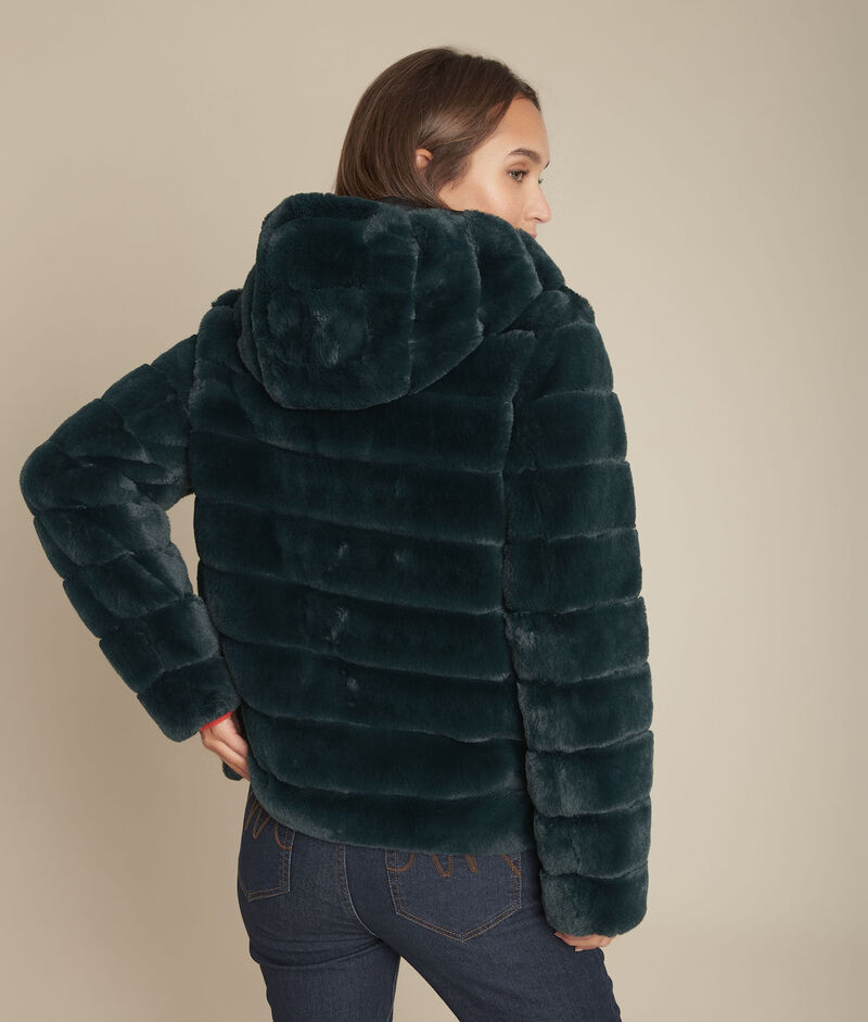 Manteau en fausse fourrure cyprès laura cypres.