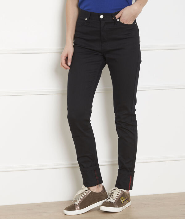 Jean noir slim revers Cathy | 1-2-3 Jean noir slim revers Cathy PhotoZ | 1-2-3