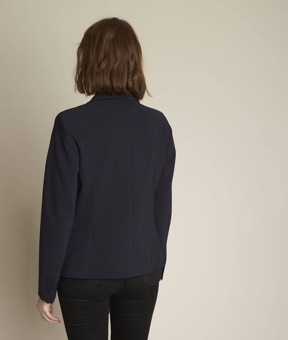 Veste en microfibre sarry marine.