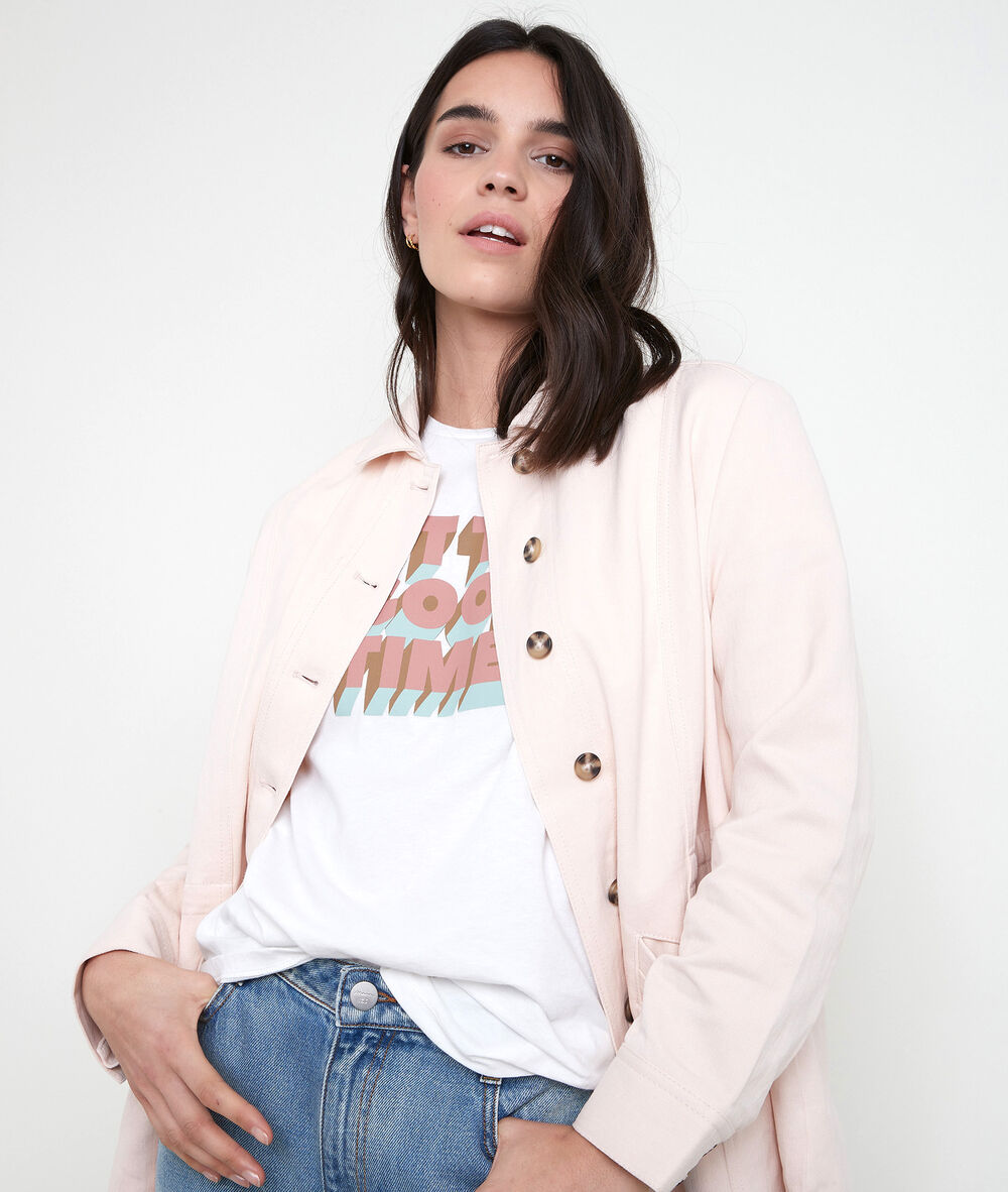 Veste pêche en chanvre et coton paolita make up.