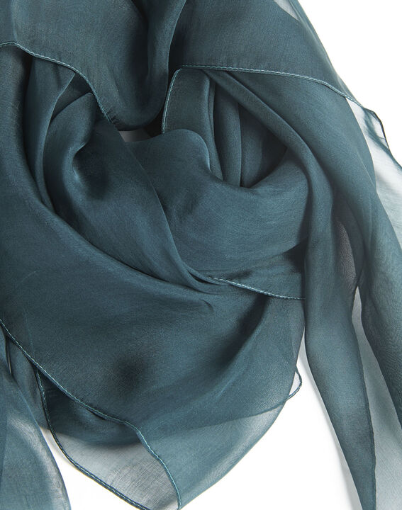 Foulard vert en soie Alice | 1-2-3 Foulard vert en soie Alice PhotoZ | 1-2-3