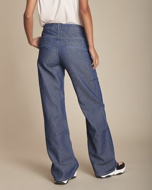 Le superbe wide leg jean savana celadon.