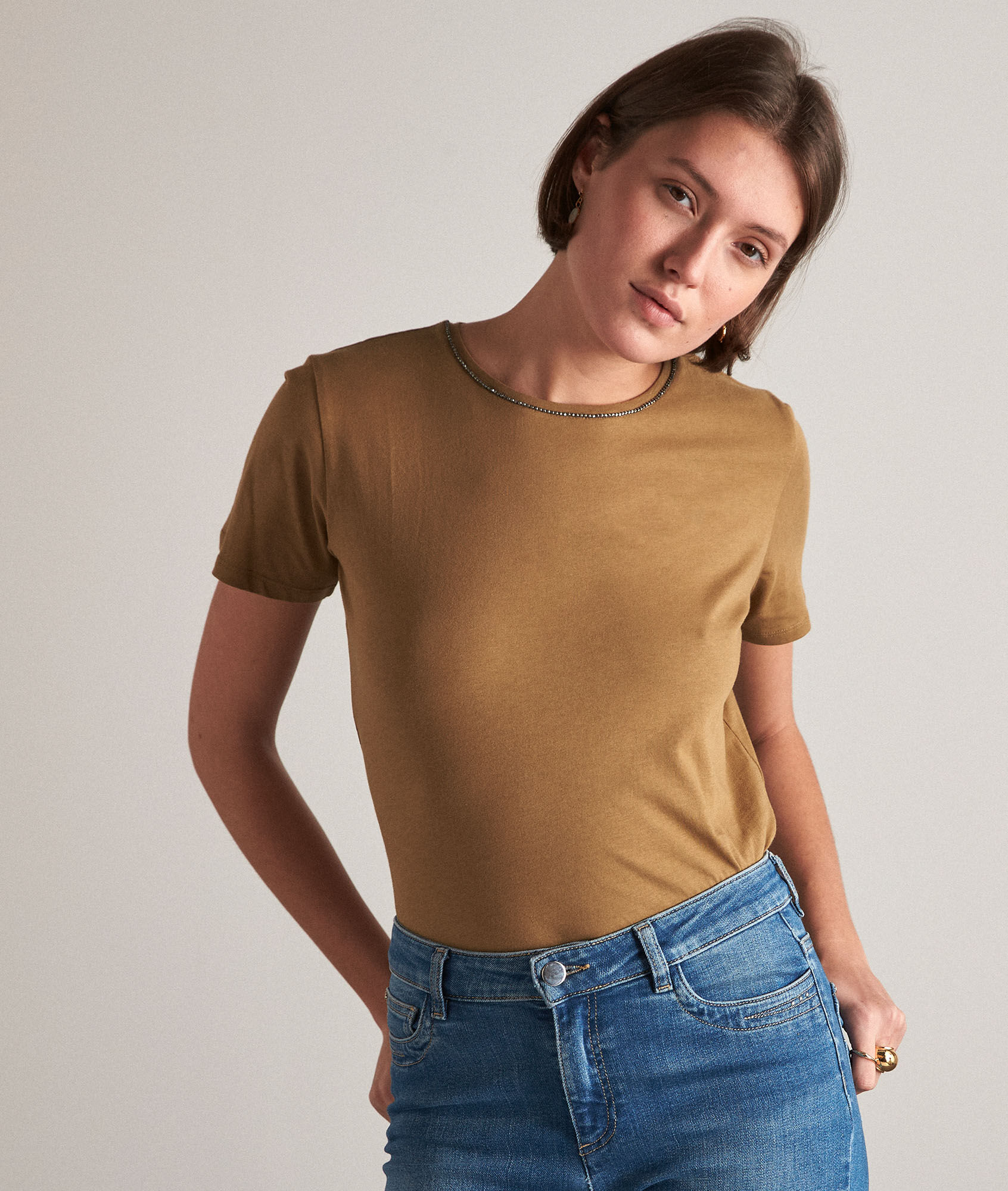 Tshirt Cat Femme BRONZE Maison 123