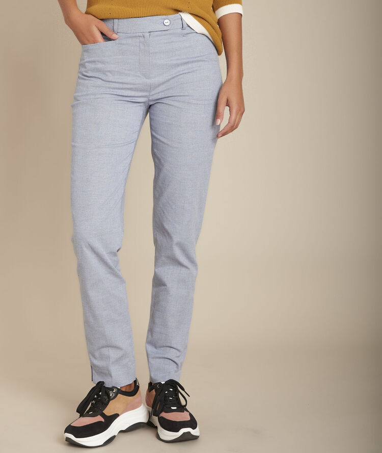 Blauwe sigaretbroek valero bleu moyen.