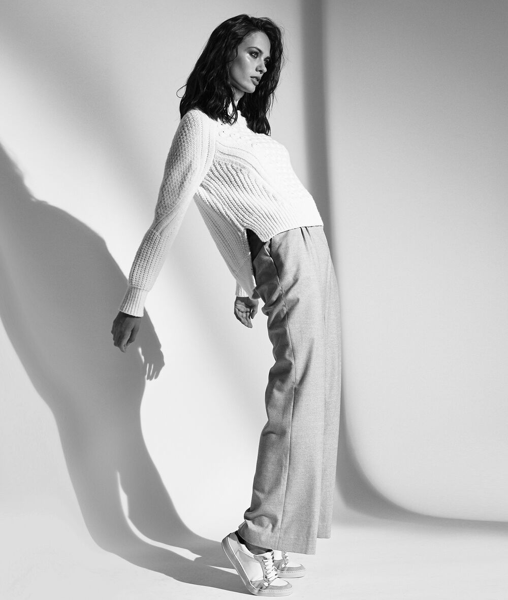 Pantalon large à pinces beige marcel beige.