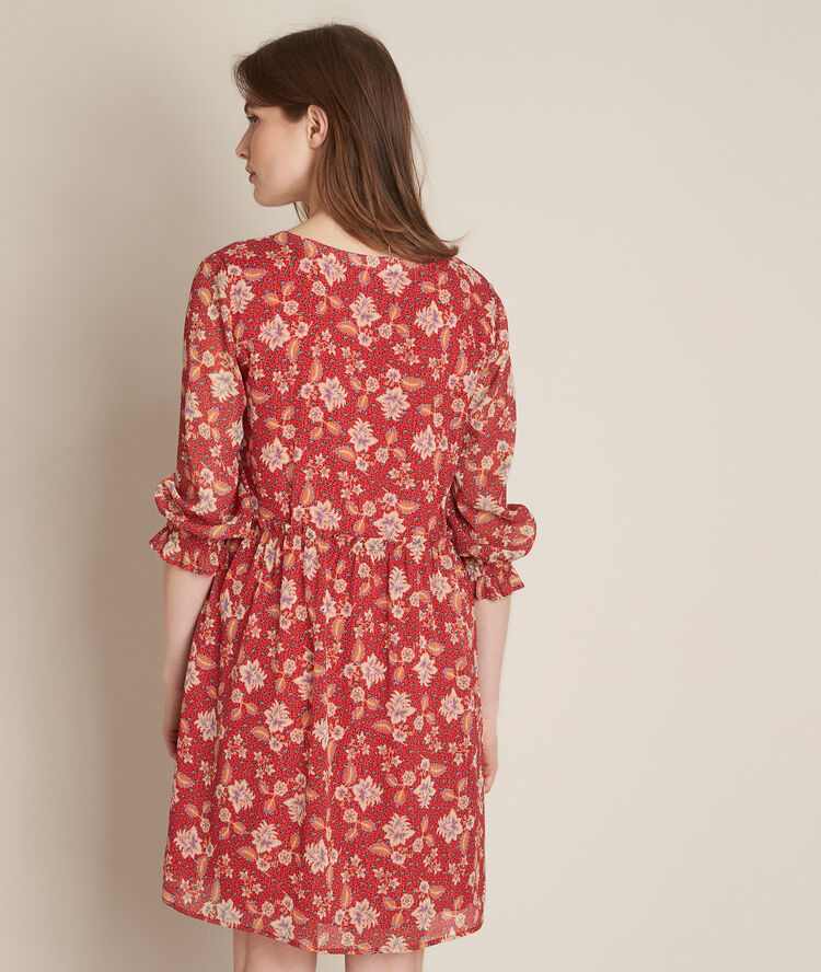 Robe imprimée clorane lagon.