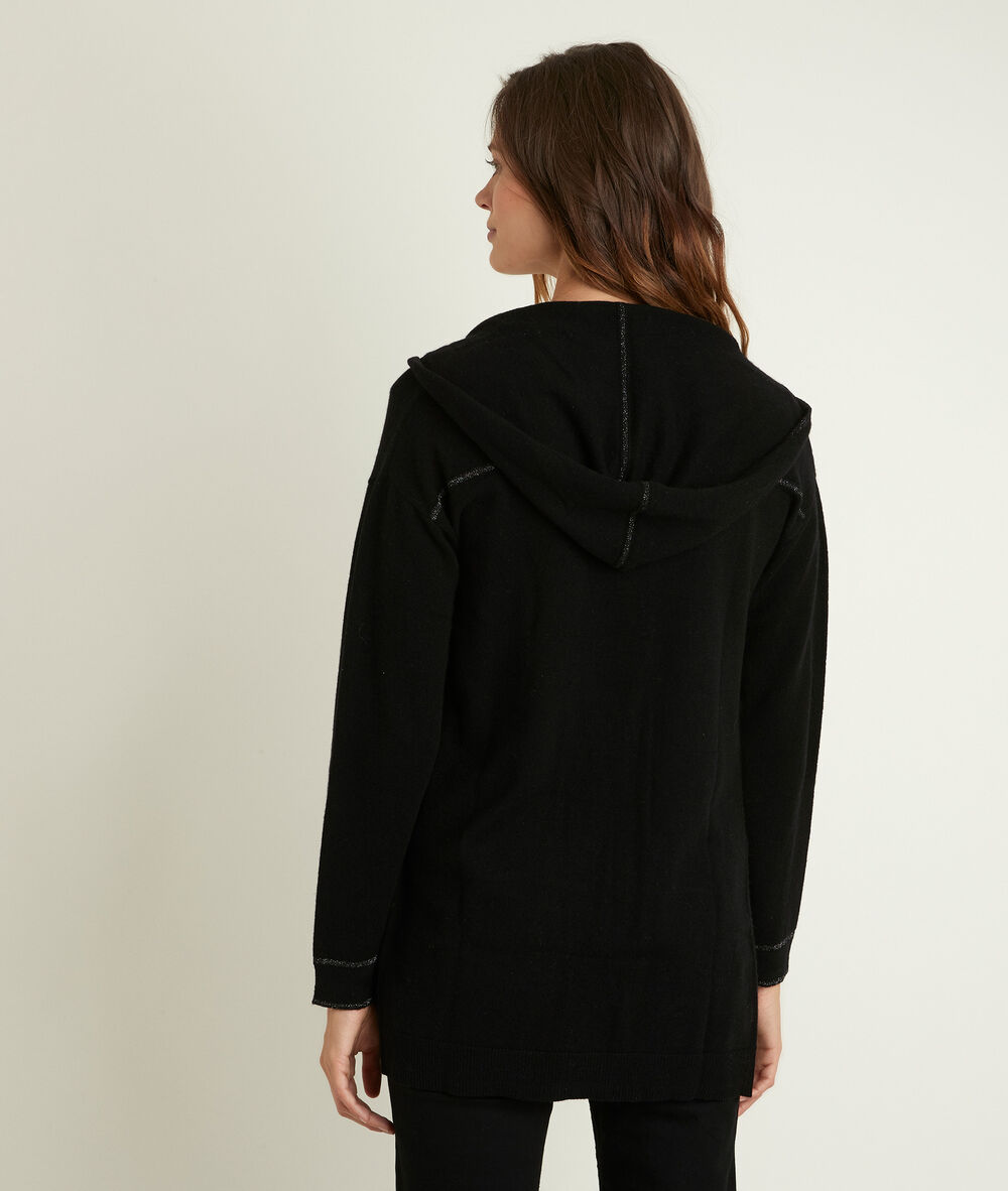 Gilet en laine et cachemire ruth noir.