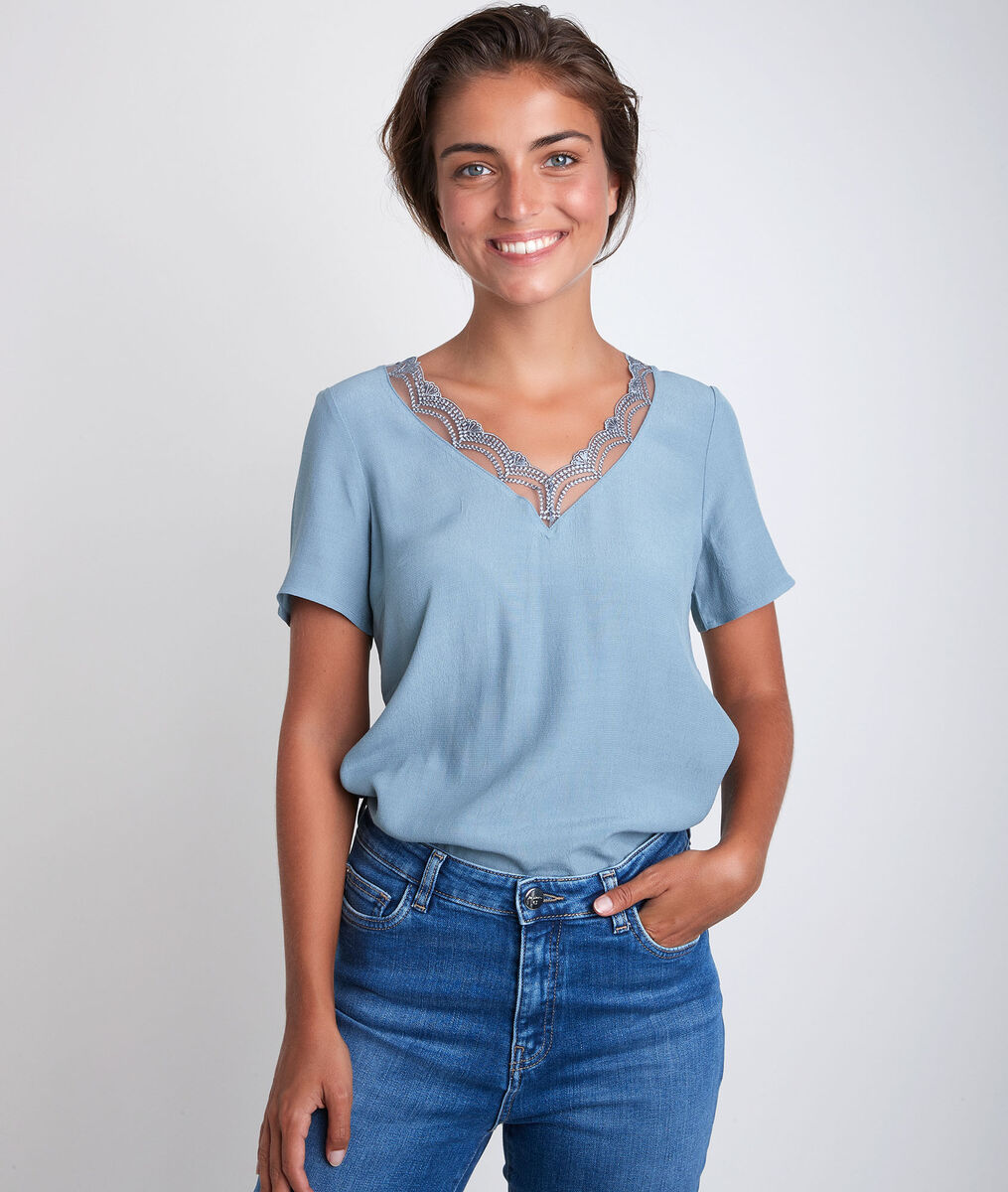 Top bimatière bleu Divine bis | 1-2-3 Top bimatière bleu Divine bis PhotoZ | 1-2-3