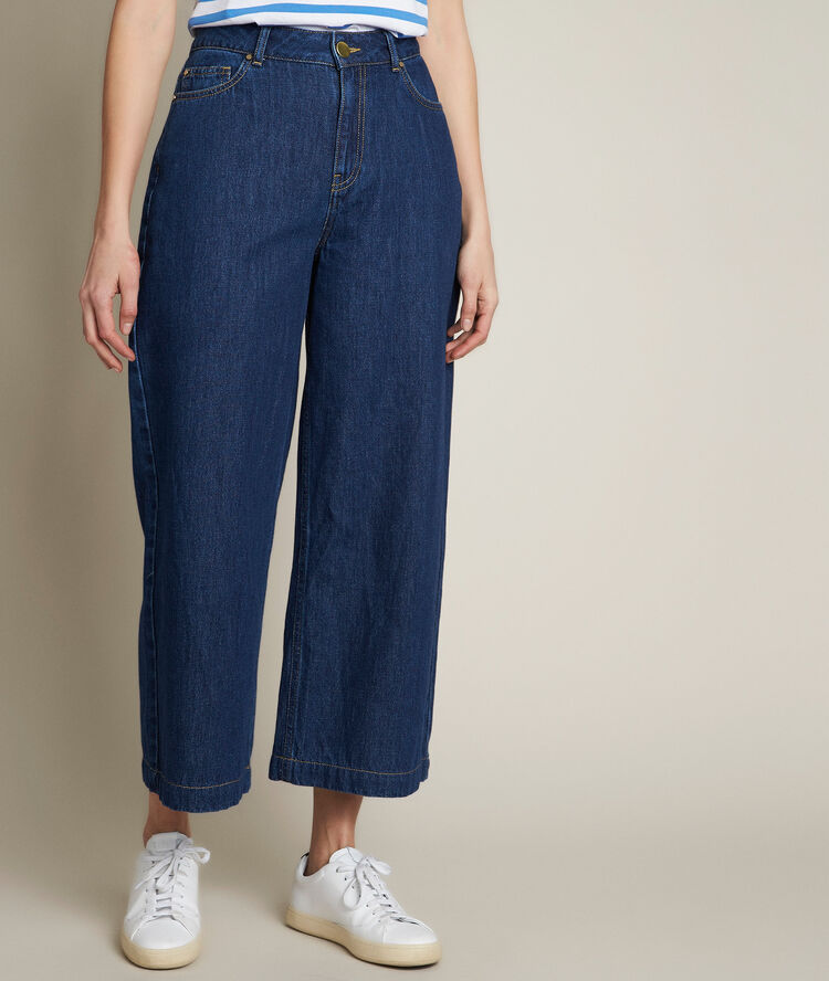 Jupe culotte en denim anais denim brut.
