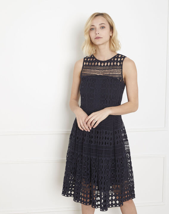 Robe marine en dentelle Honore | 1-2-3 Robe marine en dentelle Honore PhotoZ | 1-2-3