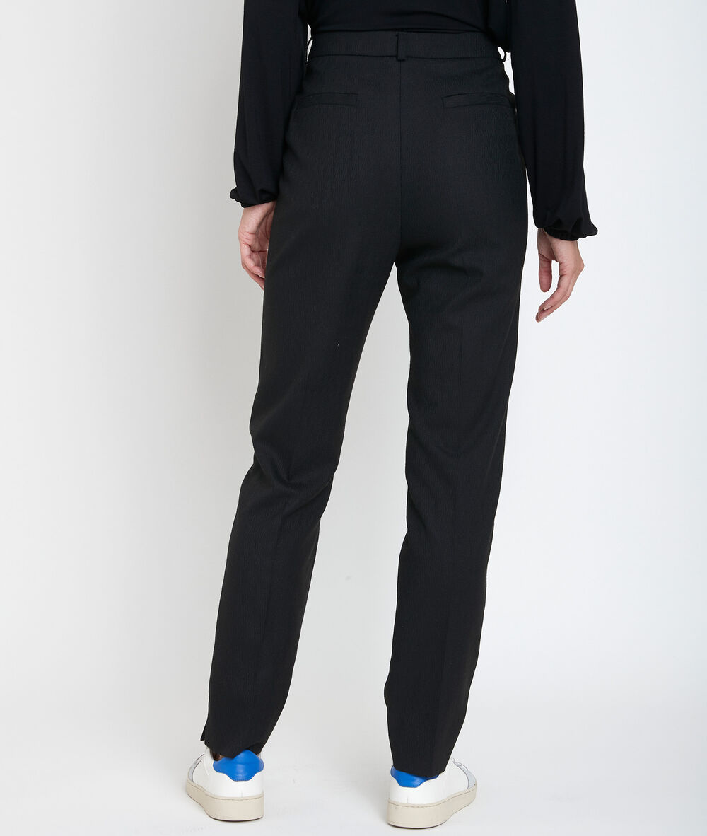 Pantalon cigarette fantaisie harry noir.