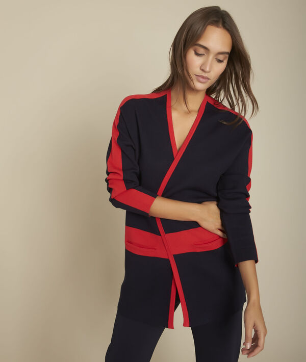Veste en maille bicolore Feerie | 1-2-3 Veste en maille bicolore Feerie PhotoZ | 1-2-3