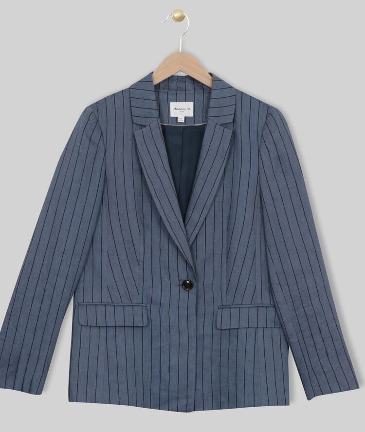 Veste rayée louise marine.