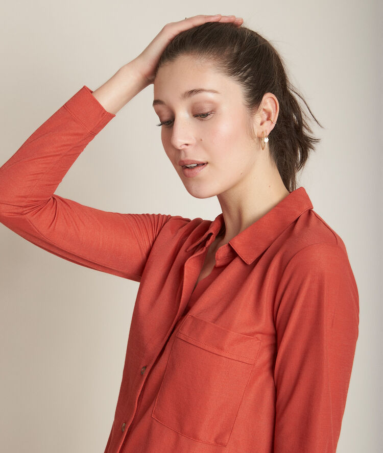 Tee-shirt brique riva tomette.