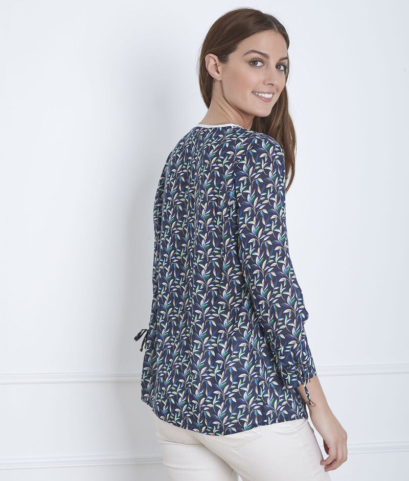 Blouse marine imprimée valladolid marine.