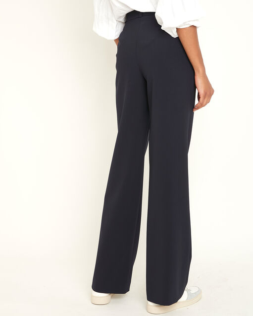 Pantalon marine à ponts hubert marine.